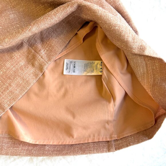 Pink Tweed Structured Skirt - Picture 5 of 5